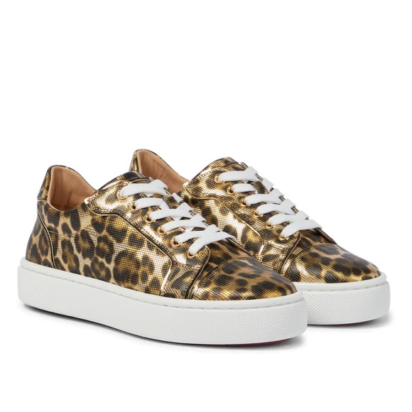 Christian Louboutin Shoes - SOLD Christian Louboutin Vieirissima Leopard Printed Leather Sneakers